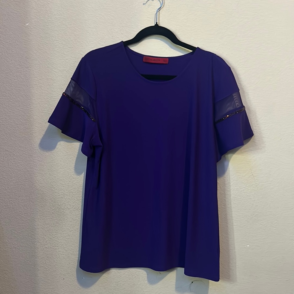 Dark purple Love Scarlett blouse
